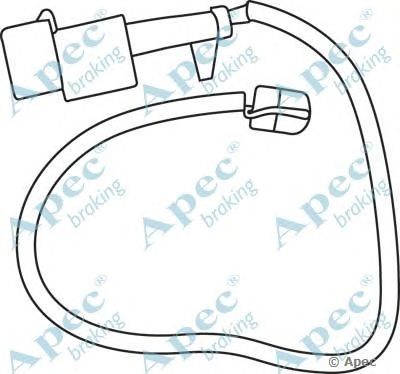 APEC BRAKING wir5224 -  Указатель износа, накладка тормозной колодки